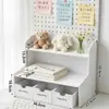 Estantería de Escritorio Estante de Almacenamiento Multicapa Simple para Mesa de Oficina Estante de Almacenamiento de Escritorio Minimalista Moderno Estantería de Organización para Estudiantes