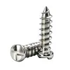 Tornillos autorroscantes antirrobo de hierro niquelado de una vía con ranura en S, tornillos autorroscantes tipo S, tornillos de cabeza plana de una vía M2M3M4M5 no estándar