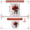 Adhesivos navideños transfronterizos con Papá Noel y copos de nieve, adecuados para decorar escaparates, puertas de cristal y hogares; pegatinas de cristal electrostáticas