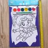 Pizarra de garabatos pizarra para colorear 6 colores para colorear pintura pintura de colores dibujos animados graffiti pintura DIY pintura infantil venta al por mayor de un yuan
