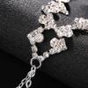 Cadena corporal sexy con diamantes de imitación de AliExpress, cadena geométrica irregular para el pecho, accesorios para bares y discotecas, cadena corporal femenina.