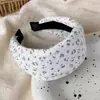 Faixa de cabelo de tecido cinza em tom frio, estilo coreano, para outono e inverno, estampa de leopardo, padrão floral, vários estilos, adiciona volume ao topo da cabeça, acessório de cabelo estiloso para o dia a dia para mulheres