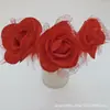 Ventas directas del fabricante de origen: Pluma Artesanal de Pluma de Rosa con Borde Envuelto en PU con Hilo, Regalo de San Valentín, Bolígrafo Promocional