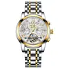 Reloj Multifuncional para Hombre de Marca Suiza Nuevo, Reloj de Pulsera Mecánico Totalmente Automático, Dropshipping de Transmisión en Vivo