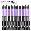 Chave de fenda magnética Phillips PH2 de 65 mm, cabeça antiderrapante D1, chave de fenda de alta durabilidade e alta dureza