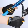 Guantes de Pesca con Protección Solar, Antideslizantes, de Dos Dedos, Finos para Exteriores de Primavera y Verano, Montañismo, Llevárselos, Equipo de Pesca, Guantes sin Dedos de Seda de Hielo