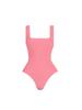 Body Sexy para Mujer de Manga Corta, Estiramiento Medio, Cuello Cuadrado, Tangas, Body Moldeador Ajustado