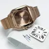 Acessórios de Modificação para Relógio Mecânico Quadrado de Aço Inoxidável 38mm Conjunto de Relógio à Prova d'Água Adequado para Nh35/Nh70