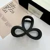 Grampo de Cabelo Simples Fosco de 8 Caracteres para Mulheres, Prendedor de Cabelo Meio Preso, Pinça Tiburón Média Retro Elegante, Acessório de Cabelo