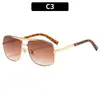 2026 Moda Europea y Americana Nueva Gafas de Sol Retro con Patillas de Resorte de Marco Grande para Conducir y Ciclismo, Gafas Aviador Versátiles para Hombre