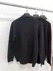 Suéter de malha masculino com zíper parcial, outono e inverno, gola alta, pulôver casual de negócios, top solto, versátil e moderno
