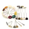 Mini escova com cabo de 2,35 mm para retificadeira elétrica, escova de polimento com fio de aço, escova de fio de cobre, escova de polimento com cerdas de crina de cavalo, escova em forma de tigela, escova de cerdas