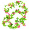Atacado Flor Peônia Artificial Rosa Trepadeira Flor Falsa Planta Verde Enrolada Tubo Ar Condicionado Teto Interno Decoração Arco Casamento