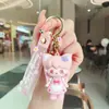 Llavero Colgante de Muñeca de Goma Suave de Dibujos Animados para Bolsos de Mujer, Pequeño Regalo de Año Nuevo, Llavero de Coche Colgante al por Mayor