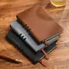 Cuaderno de negocios A5 piel de oveja retro cuero suave empresas pueden añadir LOGO oficina A6 diario de trabajo