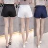 Shorts de Mujer Verano 2023 Nuevo Estilo Coreano Cintura Alta Adelgazantes Forma A Pierna Ancha Pantalones Cortos Ajustados Delgados Combinan con Todo Estudiante Pantalones de Tres Minutos para Usar por Fuera