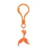 Chaveiro de plástico de cauda de sereia de PVC lagosta pingente de presente de festa acessório de decoração de cauda de peixe transfronteiriço