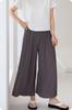 7182 # Pantalones de Maternidad Arrugados, Pantalones Sueltos y Delgados de Nueve Puntos, Sin Soporte para el Abdomen, Sin Ajuste de Barriga, Pantalones Casuales de Pierna Ancha para Usar Afuera