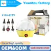 Mini Cozedor de Ovos Multifuncional Transfronteiriço, Desligamento Automático, Pequeno Cozedor de Ovos Doméstico para Cozinhar Ovos no Vapor e Pudim de Ovos
