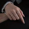 Anillo de cuerda elástica con perlas estilo coreano estilo Chanel francés diseño de nicho anillo moda pulsera versátil accesorios anillo de cola