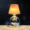 Bola de Cristal Tallada en 3D Transfronteriza Luz Nocturna Luminosa Lámpara de Mesa de Escritorio para Dormitorio Adornos Decorativos de Ambiente Regalo de Cumpleaños