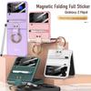 Para hombres y mujeres nueva funda de teléfono Samsung zflip4 con hebilla de anillo personalidad creativa ranura para bolígrafo con lápiz táctil Marca de moda