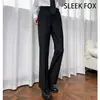 Pantalones casuales holgados para hombre estilo callejero japonés para otoño, relajados y a la moda, estilizan y alargan las piernas, pantalones casuales ligeramente acampanados, modernos