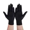 Luvas descartáveis de nitrilo pretas para manicures, hipoalergênicas, proteção solar, proteção UV, adequadas para beleza, maquiagem e tatuagem