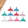 10 Tipos de Colgantes Mini de Vida Marina con Goteo de Aceite Esmaltado Estrella de Mar Pulpo Colgantes Hechos a Mano DIY Pendientes Collares Amuletos