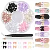 Acessórios de Nail Art Transfronteiriços Borboleta Dopamina Colorida Gravata Borboleta Semi-Círculo Pinça de Pérolas Pequenas Conjunto de Nail Art Lápis Atacado