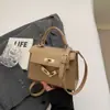 Bolso de mujer personalizado, bolso de hombro versátil para mujer con estampado de piedra, nuevo bolso de mano de moda de invierno, bolso Kelly retro a la moda