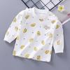 Ropa de otoño de manga larga para bebés, parte de abajo para niños y niñas, ropa interior térmica de algodón puro para bebés, ropa de otoño para niños, parte de arriba de una pieza