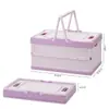 Caja de Almacenamiento con Tapa para Regalos y Recuerdos, Caja de Almacenamiento Portátil para Snacks de Estudiantes, Caja de Plástico para Cosméticos, Caja Organizadora de Almacenamiento