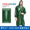 Poncho impermeável longo de corpo inteiro para homens em PVC, com bateria, para moto, unissex adulto, à prova de tempestade, para entrega, capa de chuva de tendão de boi