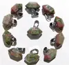 Joias em alta venda cristal natural ágata pedra preciosa coluna hexagonal bala ponta dupla pingente colar acessórios