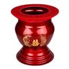 Escupidera Roja de Boda con Tapa Esmalte Dragón y Fénix Pato Mandarín Cubo de Dote para la Dote de la Novia Cubo de Orina para el Hogar