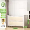 Estante de Cocina de Pie Gabinete de Almacenamiento Multicapa Horno de Microondas Doméstico Gabinete Multifuncional con Puerta Gabinete de Almacenamiento a Prueba de Polvo