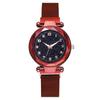 Reloj de Pulsera Digital Luminoso de Cuarzo Estrella Celebrada Cibernética Imán Magnetita Correa Milanesa Reloj para Estudiantes Mujer