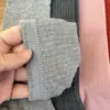 Calcetines Etna para Mujer Importados de Dongdaemun, Corea del SurDe Media Caña Lisos Acanalados Otoño e Invierno Nuevos Calcetines de Algodón en Gris al por Mayor