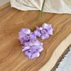 Rosa de 3 cabeças estilo Ins com pétalas viradas, flores artificiais para decorações de casamento, arranjos de rosas, flores falsas para decoração de casa e adereços de fotografia