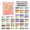 Caneta Marcadora Acrílica Brilhante de Ponta Macia para Cartões de Cumprimentos, Diário, Pintura, Grafite, Caneta Gel, Caneta Glitter com Areia Líquida Céu Estrelado