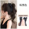 Peluca de Cola de Caballo para Mujer, Clip de Lazo Artificial Natural, Cola de Caballo Rizada, Volumen de Cabello Esponjoso, Peluca de Parte Superior Cranial Alta, Cola de Caballo Trenzada