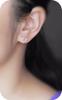 Pendientes de plata de ley 925, bonitos pendientes de gato, joyería coreana de plata de ley, pendientes que combinan con todo.