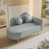 Tumbona con almacenamiento mejorado para espacios pequeños, sillón reclinable estilo europeo para dormitorio, área de descanso para minitienda de ropa, tumbona de un asiento