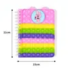 Bobina pop de burbujas de silicona, cuaderno de silicona con orejas, cuaderno de desratización, fabricantes, venta al por mayor