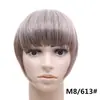 Peluca de Flequillo Multicolor Transfronteriza al por Mayor para Mujer, Postizo para la Parte Superior de la Cabeza, Flequillo Estilo Cómico, Flequillo Falso de Fibra Sintética Estilo Francés sin Costuras