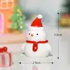 Caja de Regalo Navideña Nueva Paisaje Navideño en Miniatura Escena de Nieve Accesorios de Bola de Cristal Cerdo Navideño Rollo de Huevo Muñeco de Nieve Adornos de Resina