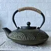 Sala de Modelos Casa de Té Estante Antiguo Juego de Té Decoración Suave Estilo Chino Nuevo Tetera Pequeña Creativa Olla de Hierro Fundido Adornos para Sala de Té
