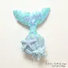 Nueva Serie de Princesas Láser Brillo Dibujos Animados Sirena Estrella de Mar Concha Decoraciones para Pasteles de Cumpleaños Infantiles Inserts