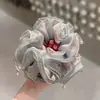Goma para el pelo de encaje con diseño floral estilo francés para mujer, nuevo modelo 2026, elegante y sofisticada para la parte trasera de la cabeza